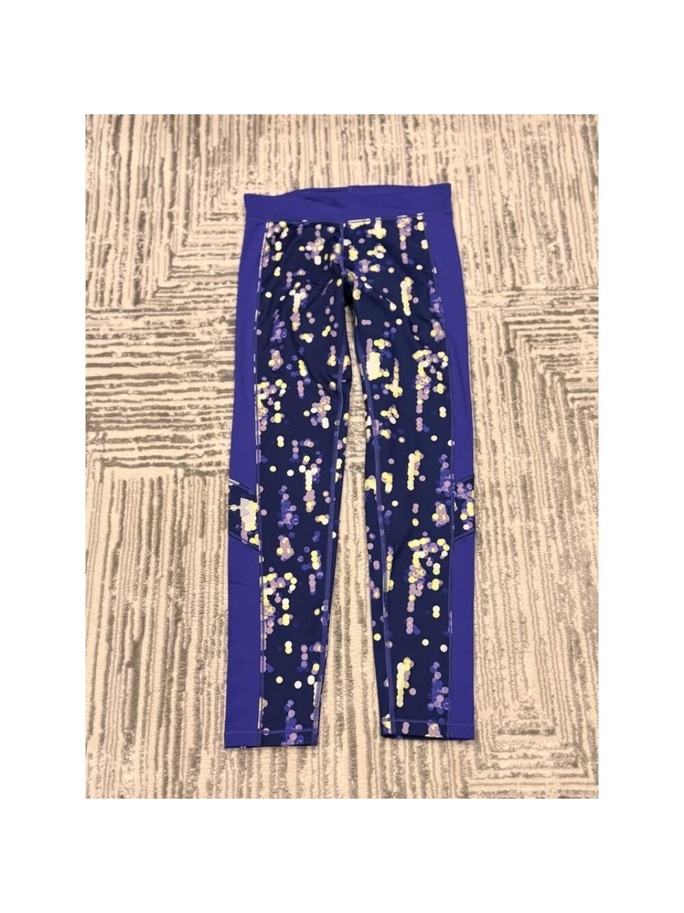 Under Armour women's small purple/neon full length leggings - Picture 1 of 6